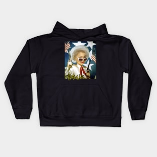 betty white pew pew Kids Hoodie